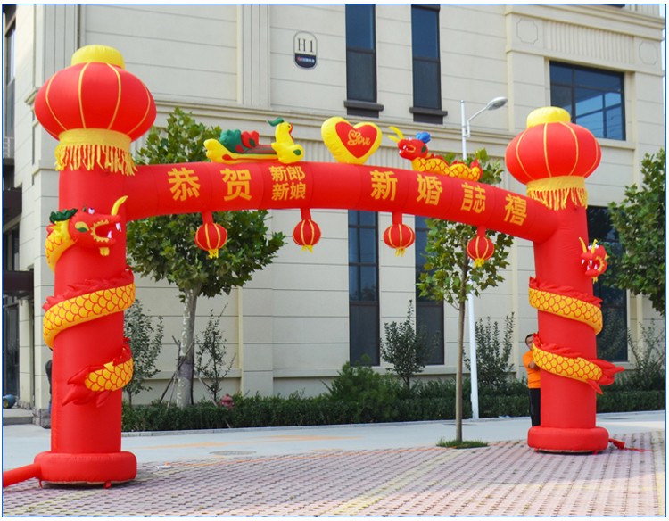 节庆灯笼柱
